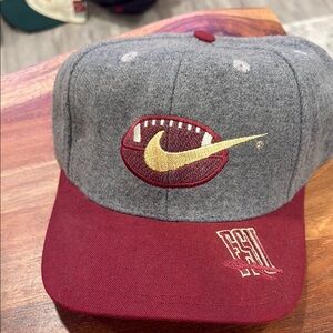 Nike Gray and Maroon Cap